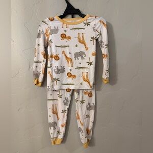 Milkberry 2 Piece Animal Bamboo Pajama Set, 24 Months